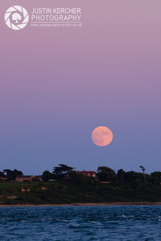 Moon Rise Over the Isle of Wight