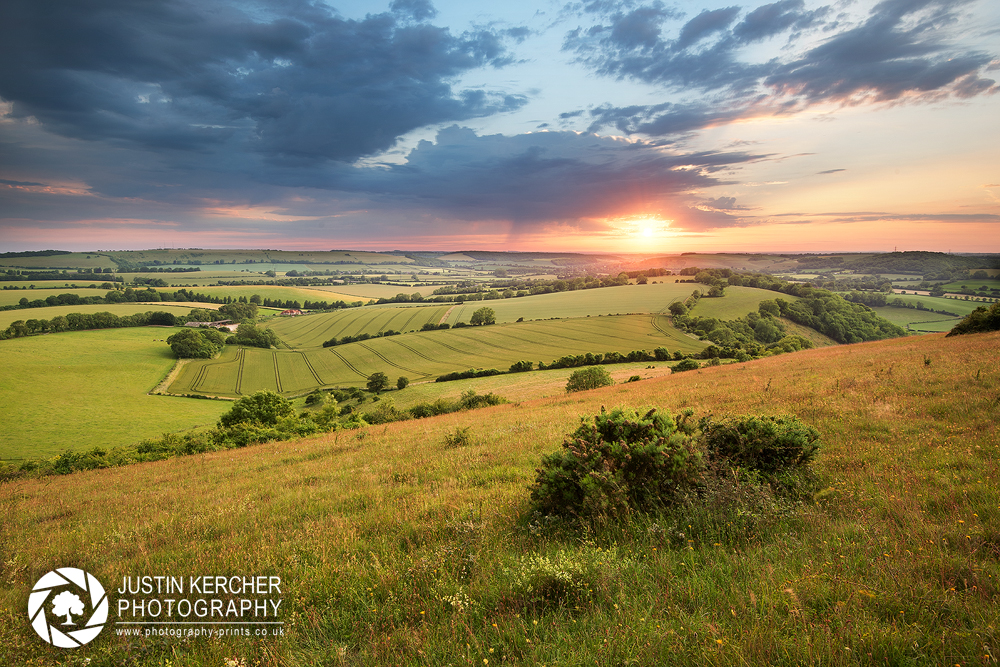 Sunset from Butser Hill